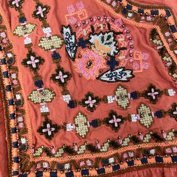 Lucky Brand Coral Embroidered Blouse - Picture 5 of 12